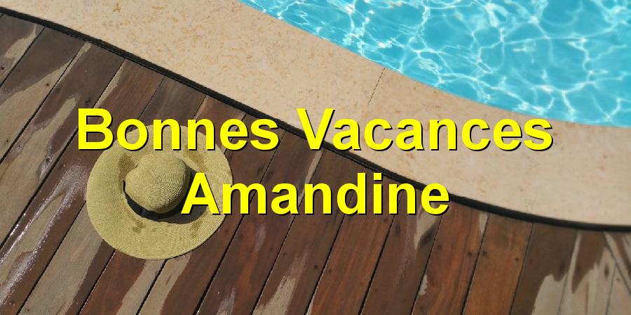 Bonnes Vacances Amandine