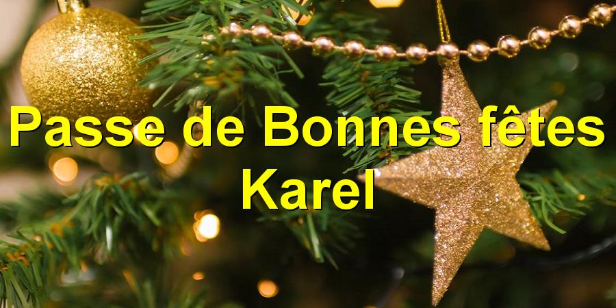 Passe de Bonnes fêtes Karel